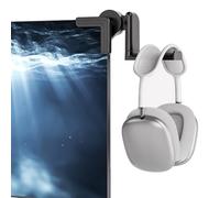 KDD Soporte Auriculares para Monitor, Soporte Cascos Gaming Ajustable con Giro de 360°, Gancho para Auriculares & Colgador Auricular para Pantalla, Diseño Ahorro de Espacio para Gamer Accesorios PC
