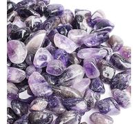 KDDULQ Piedra Amatista Natural de 200 Gramos, Piedras Decorativas Jardin, Piedras Curativas de Amatista, Piedra de Purificación, Piedra de la Suerte, Decoración del Hogar de Bricolaje (Púrpura)