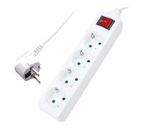 KDE Regleta Base Múltiple 4 Tomas con Interruptor 1,5 Metros