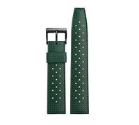 KDEGK Banda de reloj de goma para Seiko enlatado Srpd73 Correa de silicona 22 mm 20 mm Pulsera impermeable y transpirable Banda para deportes al aire libre(Army greenXblack,20mm)