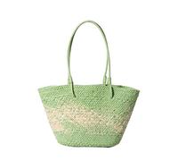 KDEGK Bolso de mano de mimbre de gran capacidad para mujer, estilo casual, para playa, verano, playa, Bali, bolsa de paja para mujer, bolsa de viaje grande, 8, Talla única