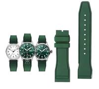 KDEGK Correa de goma para reloj IWC Fluoro, correa de liberación rápida para piloto AMG Petronas F1 Team, pulsera deportiva resistente al agua, correa de reloj de 20mm, 21mm y 22mm(Army green-no clasp