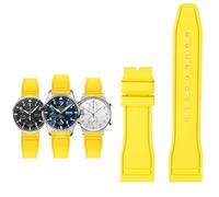 KDEGK Correa de goma para reloj IWC Fluoro, correa de liberación rápida para piloto AMG Petronas F1 Team, pulsera deportiva resistente al agua, correa de reloj de 20mm, 21mm y 22mm(Yellow-no clasp,22m