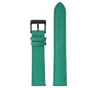 KDEGK Correa de reloj de 18 mm, 20 mm, 22 mm, correa de reloj universal de cabeza plana, patrón de palma, primera capa de piel de vaca, correa de reloj de liberación rápida, hebilla cuadrada ligera es