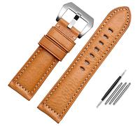KDEGK Correa de reloj de cuero para hombre, adecuada para Panerai Seiko Citizen Jeep, cadena de reloj de cuero italiano de 22 mm, 24 mm, 26 mm, 22mm, Acetato, Sin piedra preciosa