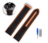 KDEGK Correa de reloj de nailon para Omega Seahorse 215,32 OCEAN Universe Super 600 America Cup, edición limitada, correa de reloj impermeable de lona de 22mm y 20mm(G,20mm)