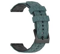KDEGK Correa de silicona de 20mm 22mm para Samsung Galaxy Watch 5/4 40 44mm Classic 42 46mm Active 2 pulsera deportiva para Forerunner265/255/245/645/754/735/945/955(Rock blue black,22MM)