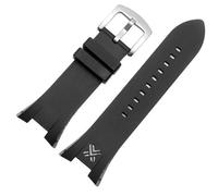 KDEGK Nueva banda de reloj de goma especial para AX1803 AX1802 AX1040 Los hombres miran la correa de silicona de alta calidad 32 * 14 mm Pulsera(Red black clasp)