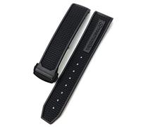 KDEGK Para Omega Speedmaster Store Correa de despliegue de acero inoxidable 20mm 21mm 22mm(Black black black,22mm)