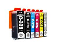 KDFCVUX Cartucho de Tinta BCI 325 BCI 326 Compatible con PIXUS IP4830 IP4930 IX6530 MG5130 MG5230 MG5330(1set 6pcs)