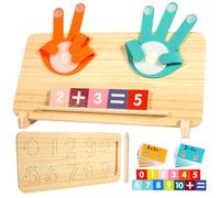 KDISHKRA Juguete Montessori de Doble Cara i 3-6 Años, Juguete Educativo Matemáticas de Madera, Aprendizaje Números & Cálculos para Niños Niñas, Regalo Ideal para 3 4 5 6 Niños Niñas