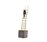 Kdjuope Escultura Estatua Estatua de Pensamiento Escaleras Modernas Estatuilla Adornos de Arte Decorativo Estatuillas para Estudio Estante Mesa, Pensamiento