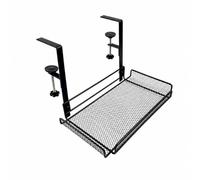 Kdjuope Organizador bajo Escritorio con perficie Malla Ventilada Ventilado Organizador Cables con Diseño Malla Versátil para Oficina, Negro