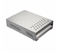 Kdjuope Recipiente para Discos Café | Ventilado, Caja golpeo Tipo Cajón, Compacto, Contenedor Posos, para Cafeterías, Plateado
