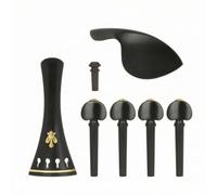 Kdjuope Violin Chinrest Apoyacara Clavijas Pica Set en y Latón Acabado Suave Adecuado para Sustitución Cuidado Taller y Transporte 20.5x18x3.2 Cm