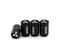 KDKDJ Coche Tapas de Válvulas para Mitsubishi Mirage 2019-2023, Tapones de Válvula Metal Tapas Antipolvo para Ruedas Cubierta de Vástago de Neumáticos Coche Accesorios,4pcs-F