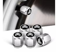 KDKDJ Coche Tapones de Válvula para Citroen C3, Tapones Rueda Coche Tapas de Válvulas Tapas de Válvula de Neumático Tapas Antipolvo Accesorios para Neumáticos,Silver-1