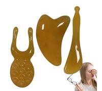 kdkskss Masajeador Facial,3 Piezas de Resina para Esculpido Manual y Cuidado de la Piel,Masajeador de Raspado Facial | Para Rutina Diaria De Baño Y Belleza En Casa Para Mujeres Y Hombres