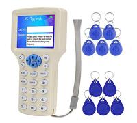 KDL Lector de tarjetas inteligentes RFID Escritor NFC 13.56MHz Copiadora 125KHz Duplicador Programador Soporte Multifrecuencia con software de decodificación con cable USB