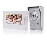 KDL Nuevo Diseño Sistema de Intercomunicación de Video Inteligente el Hogar Timbre de video de 7 pulgadas puerta teléfono, Cámara impermeable al aire libre con monitor para el hogar (1 Monitor)