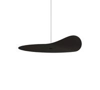 kdln Elemento decorativo Flow Leaf, negro, Ø 35 cm, colgante