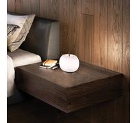 kdln Lámpara de mesa Kushi, cobre/blanco, Ø 16 cm, vidrio