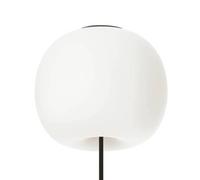 kdln Lámpara de techo Kushi XL, blanco/negro, Ø 43 cm, cristal