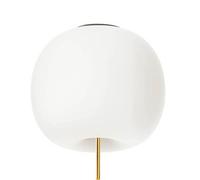 kdln Lámpara de techo Kushi XL, color latón/blanco, Ø 43 cm, cristal