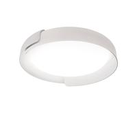 kdln Plafón LED Dala, blanco/blanco, Ø 58 cm, atenuable