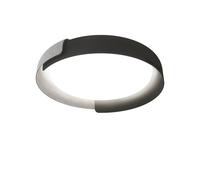 kdln Plafón LED Dala, gris oscuro/hormigón, Ø 58 cm, atenuable