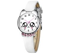 KDM Reloj de Cuarzo para Niños Educativo: Esfera Clara para Aprender la Hora - Correa de Cuero Suave - Idea de Regalo para Cumpleaños o Navidad - Niña Niño 3-12 Años