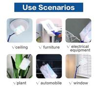 Kdouehg B Reemplazar Cabezales Recambios de Plumero Desechables Cabezal de Repuesto una Granel para Limpiar Persianas de Oficina en el Hogar Limpieza de Plumero de Superficie de AutomóVil