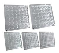 Kdouehg Caja de Presentación de Concha Magnética Acrílica de 5 Uds., Caja Organizadora de Almacenamiento de Cuentas de Piedras Preciosas de Diamante, Rejillas de Acrílico Transparente