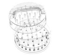 Kdouehg Desmenuzadora de Pollo Portátil, de Pechuga de Pollo Transparente, Desmenuzadora de Carne con Ergonómico Desmontable.