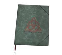 Kdouehg Libro de Las Sombras Diario Encuadernado con Cubierta Verde Diario en y Rayado 350 Páginas Registros de Hechizos Libro de Hechizos Nota Regalo Retro