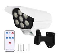 Kdouehg Luz de Monitoreo de Simulación Solar, Simulación de Seguridad, Cámara Falsa, Sensor de Cuerpo Humano, Luz de Pared para Jardín y Hogar Al Aire Libre