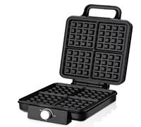 Kdouehg Máquina para Hacer Waffles de 4 Rebanadas, 1500 W, Doble Calentamiento, Antiadherente, para Hacer Panqueques, Waffles y Pasteles, con Control de Temperatura (UE)