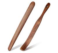 Kdouehg Mezclador de Masa Madre de Madera de 11 Pulgadas y Espátula de Madera de 13 Pulgadas para Mezclar