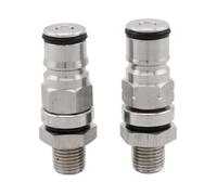 Kdouehg para VáLvula de Entrada y Salida de Aire con Poste de Bloqueo de Bola, Rosca Extendida de 1/4, Se Puede Equipar con Divisor de Co2 para Cerveza Artesanal