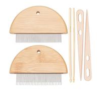 Kdouehg Peines para Tejer Tapices, Herramientas para Tejer A Mano, Enhebrador de Agujas, Peine de Borlas de Crochet, Gancho de Crochet para Tapiz Colgante de Pared