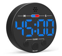 Kdouehg Temporizador Digital Visual con Pantalla LED: Ideal para Cocina, Aula, Productividad y Niños. Magnético, Alarma Azul.
