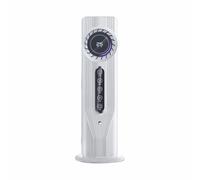 Kdouehg Ventilador Torre para Dormitorio Silencioso USB con Refrigeración por Agua, Humidificación por Niebla Agua Portátil, Ventilador Refrigeración por Agua, Enfriador Aire Escritorio A