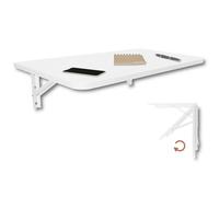KDR Produktgestaltung Mesa Plegable de Pared, 70 x 40 cm, en Color Blanco, Mesa de Comedor, Mesa de Cocina, Mesa de Bar, Mesa de Bar, Mesa de Pared, Mesa de pie, Mesa Plegable para Montaje en Pared
