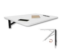 KDR Produktgestaltung Mesa plegable de pared, 70 x 50 cm, mesa de comedor, mesa de cocina, mesa de bar, mesa de bar, mesa de pared, plegable, para montaje en pared, color blanco