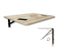 KDR Produktgestaltung Mesa plegable de pared, 70 x 50 cm, mesa de comedor, mesa de cocina, mesa de bar, mesa de bar, mesa de pared, mesa plegable para montaje en pared (roble)