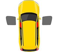 KDUSNA Custom Coche Parasoles para Skoda KAROQ 2018-2023, Ventanas Laterales Autocebado Magnético Transpirable Calor Parasoles,A 2-Front