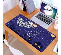 KDWJS Alfombrilla para ratón Speed Gaming XXL 90x40 cm - Base para Mesa - Mejora la precisión y la Velocidad - Resistente - Un Agradable Cuento de Hadas, un Hada con Disfraces en Forma de corazón ESP