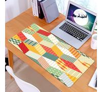 KDWJS Alfombrilla para ratón Speed Gaming XXL 90x40 cm - Base para Mesa - Mejora la precisión y la Velocidad - Resistente - Patrón de Patchwork sin Costuras. Estrellas Brillantes con Parches de Color