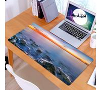 KDWJS Alfombrilla para ratón Speed Gaming XXL 90x40 cm - Base para Mesa - Mejora la precisión y la Velocidad - Resistente - Hermosa Vista de Niagara On The Lake Durante la Puesta del Sol
