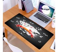 KDWJS Alfombrilla para ratón Speed Gaming XXL 90x40 cm - Base para Mesa - Mejora la precisión y la Velocidad - Resistente - Decoraciones para torneos de póquer, exhibición de Arte con fichas